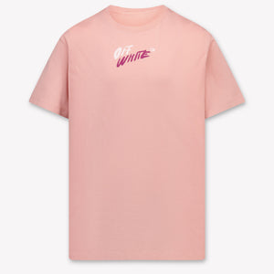 Off-White Kinder Meisjes T-Shirt In Licht Roze