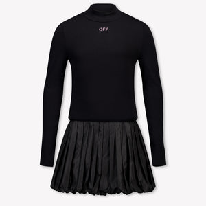 Off-White Kinder Meisjes Jurk In Zwart