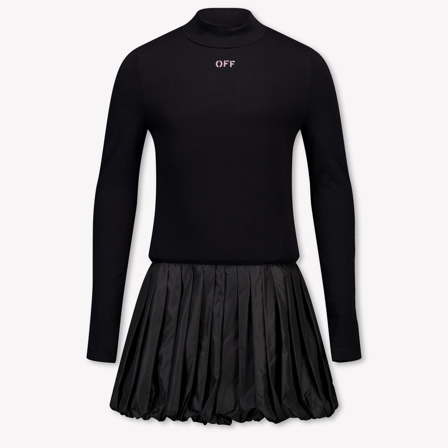 Off-White Kinder Meisjes Jurk In Zwart