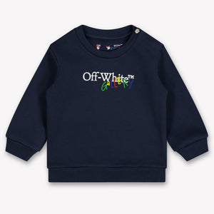 Off-White Baby Jongens Trui In Navy