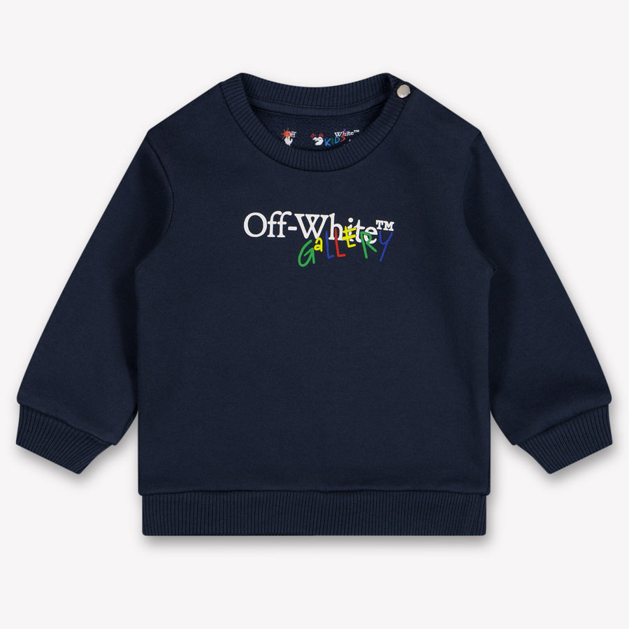Off-White Baby Jongens Trui In Navy