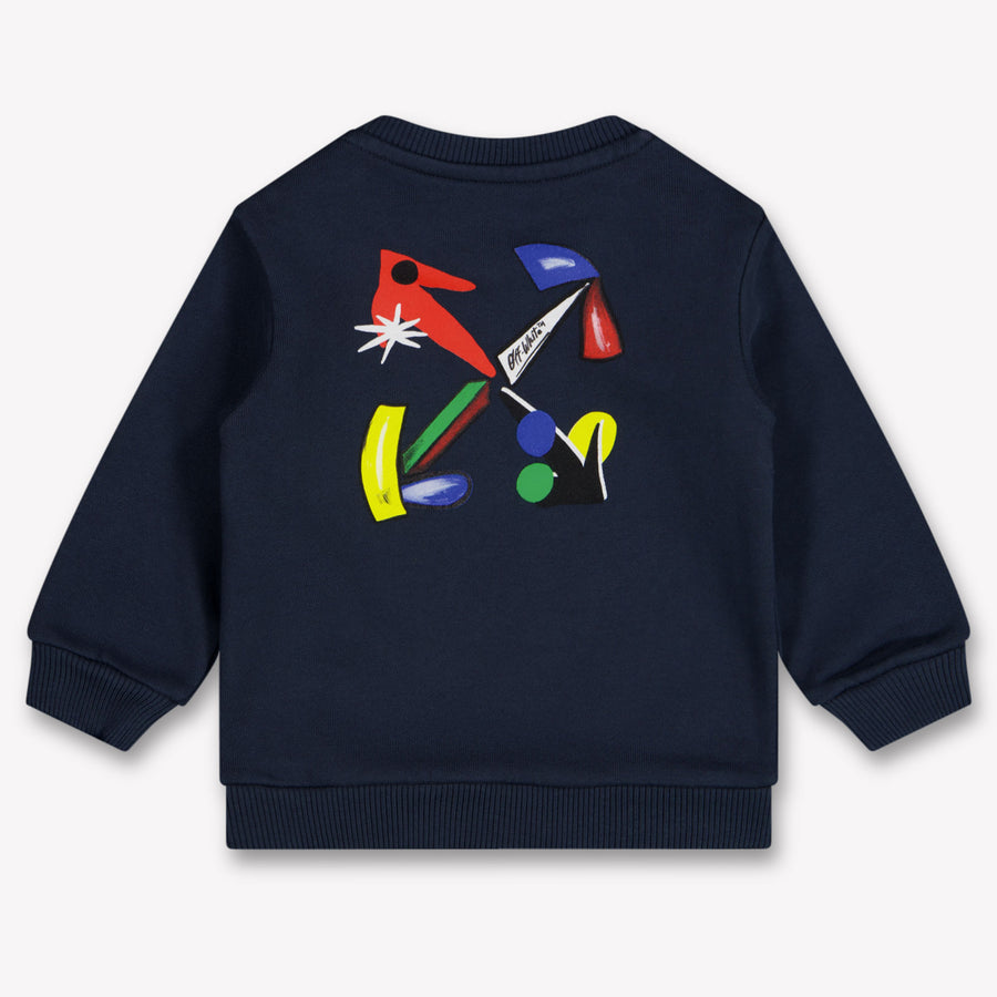 Off-White Baby Jongens Trui In Navy