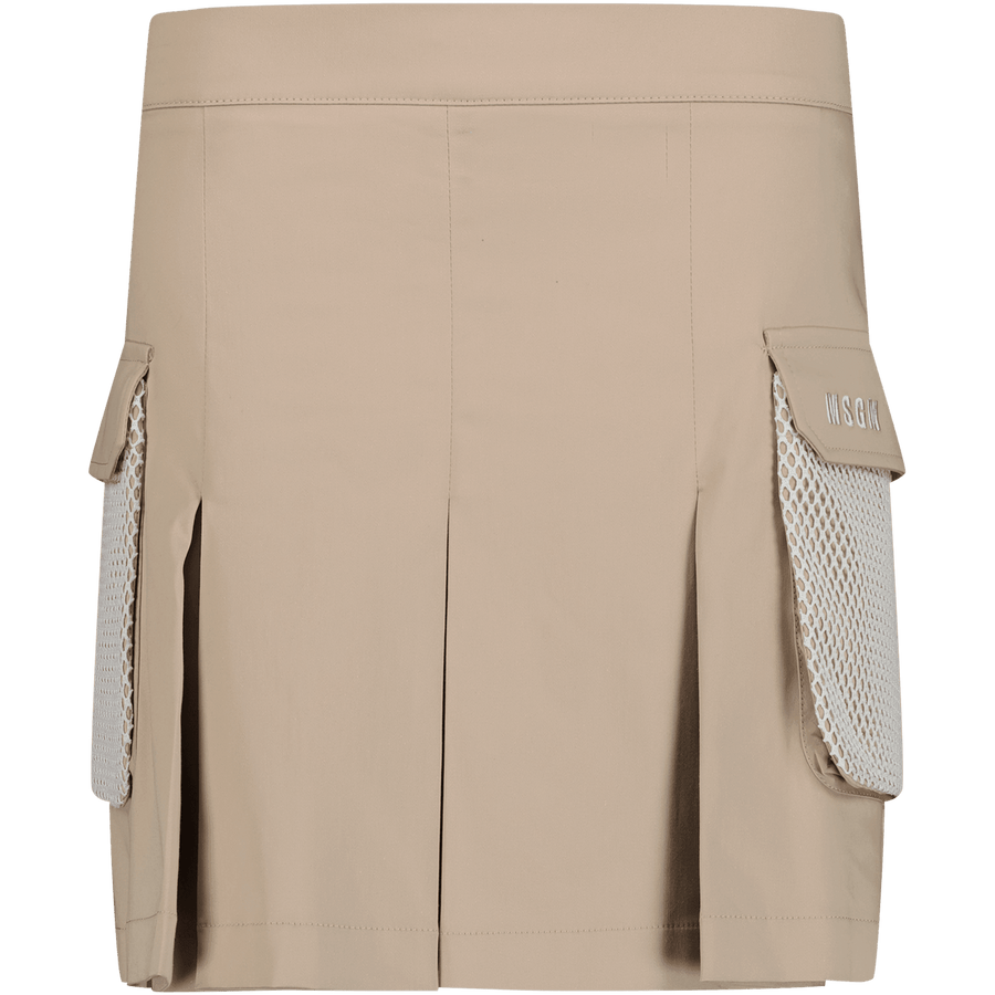 MSGM Kids Skirt Beige