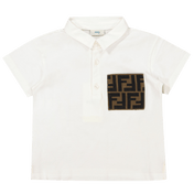 Fendi Baby Boys Polo White