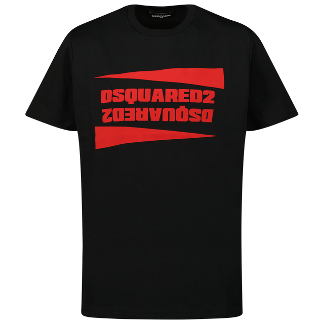 Dsquared2 Kinder Unisex T-Shirt Zwart