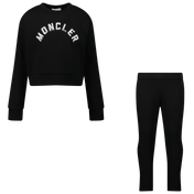 Moncler Kids Girls Jogsuit Black