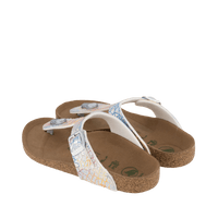 Birkenstock Kinder Meisjes Slippers Zilver 31