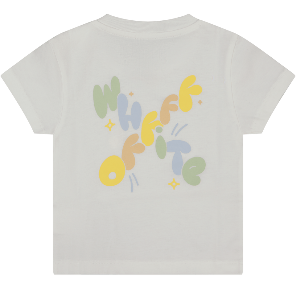 Off-White Baby Jongens T-Shirt Wit