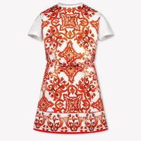 Dolce & Gabbana Kids Girls Dress In Orange
