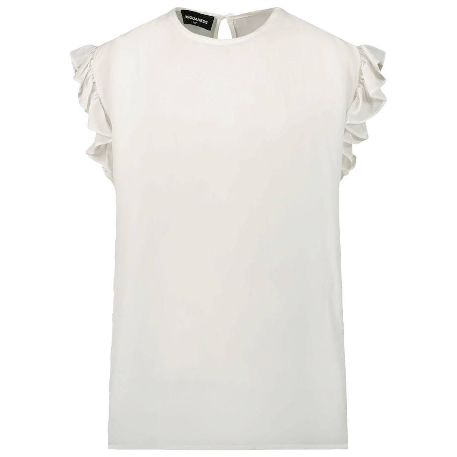 Dsquared2 Girls T-Shirt Off-White