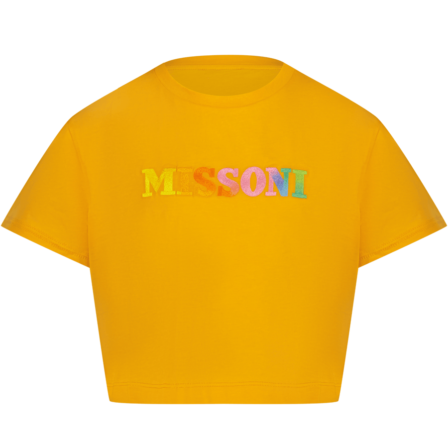Missoni Kinder Meisjes T-Shirt Oranje