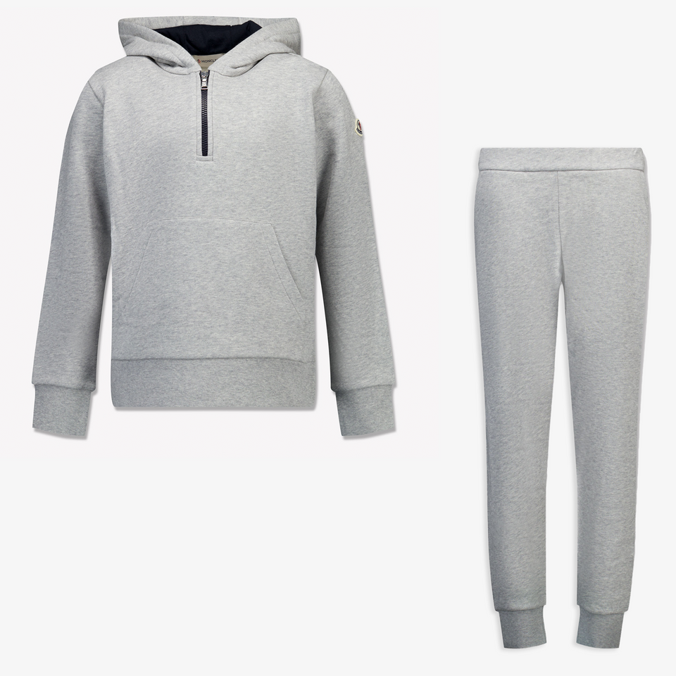 Moncler Kinder Jongens Joggingpak In Grijs