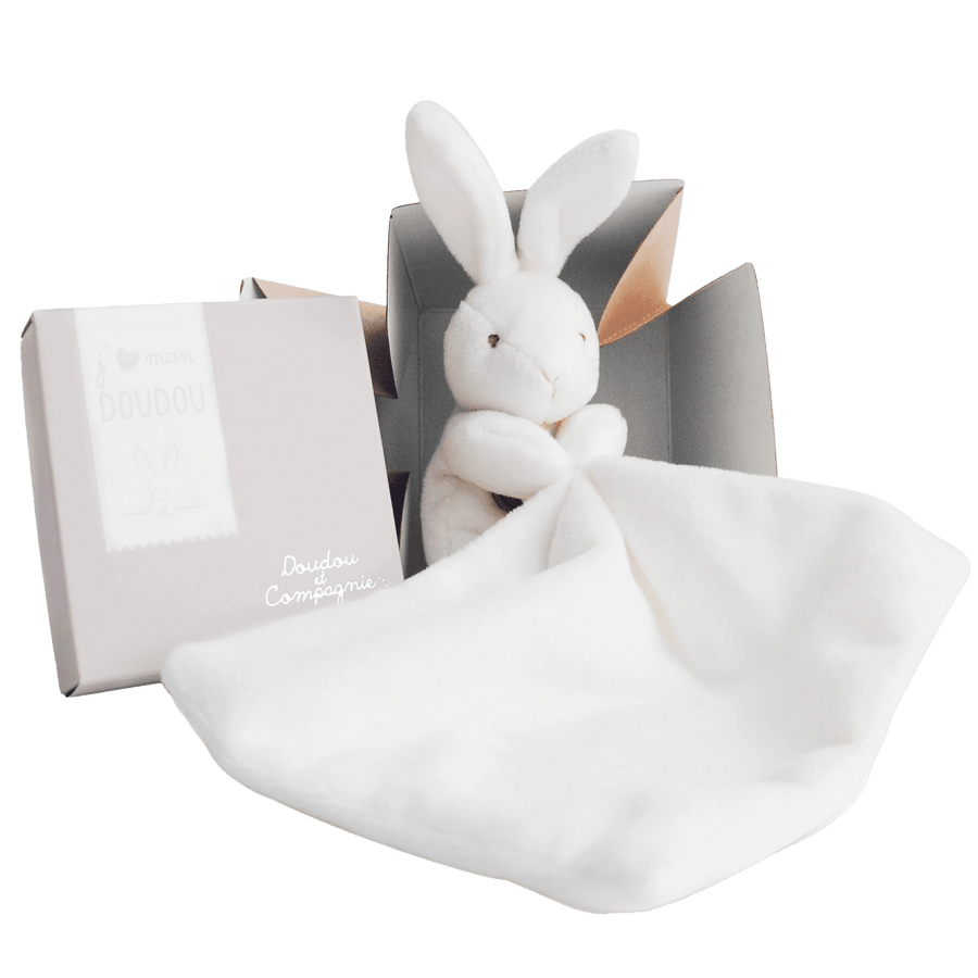 Doudou Et Compagnie Baby Bunny+Doudou Wit