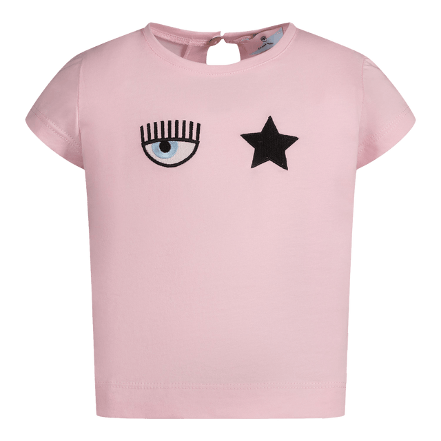 Chiara Ferragni Baby Meisjes T-Shirt Licht Roze 9 mnd