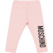 Moschino Baby Girls Leggings Light Pink