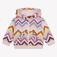 Missoni Baby Girls Cardigan In Light Pink