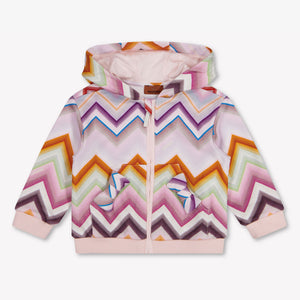Missoni Baby Girls Cardigan In Light Pink