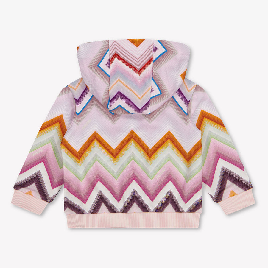Missoni Baby Girls Cardigan In Light Pink