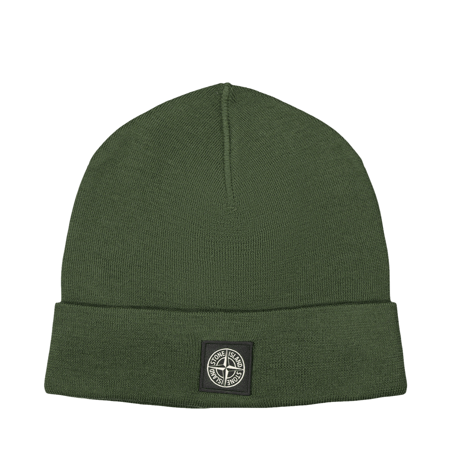 Stone Island Kinder Jongens Muts Olijf Groen 4Y