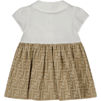 Fendi Baby Girls Dress  Beige