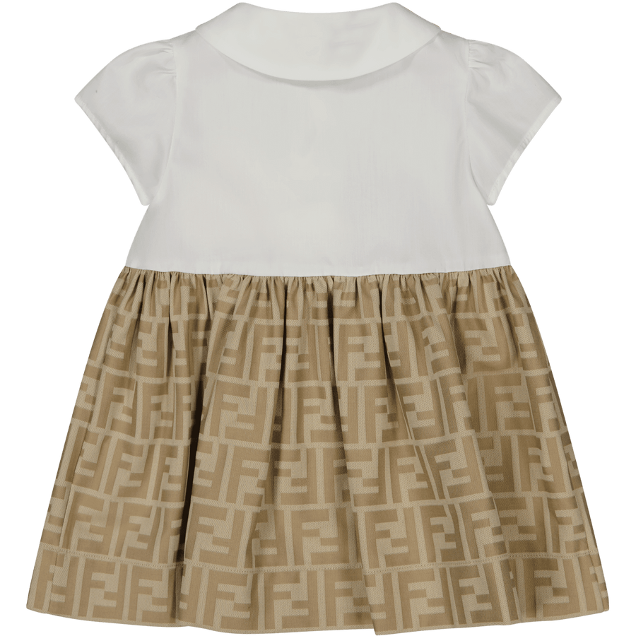 Fendi Baby Girls Dress  Beige