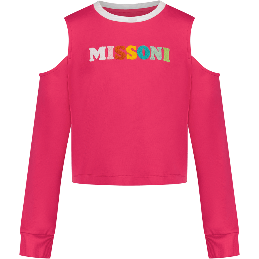 Missoni Kinder Meisjes Trui Fuchsia