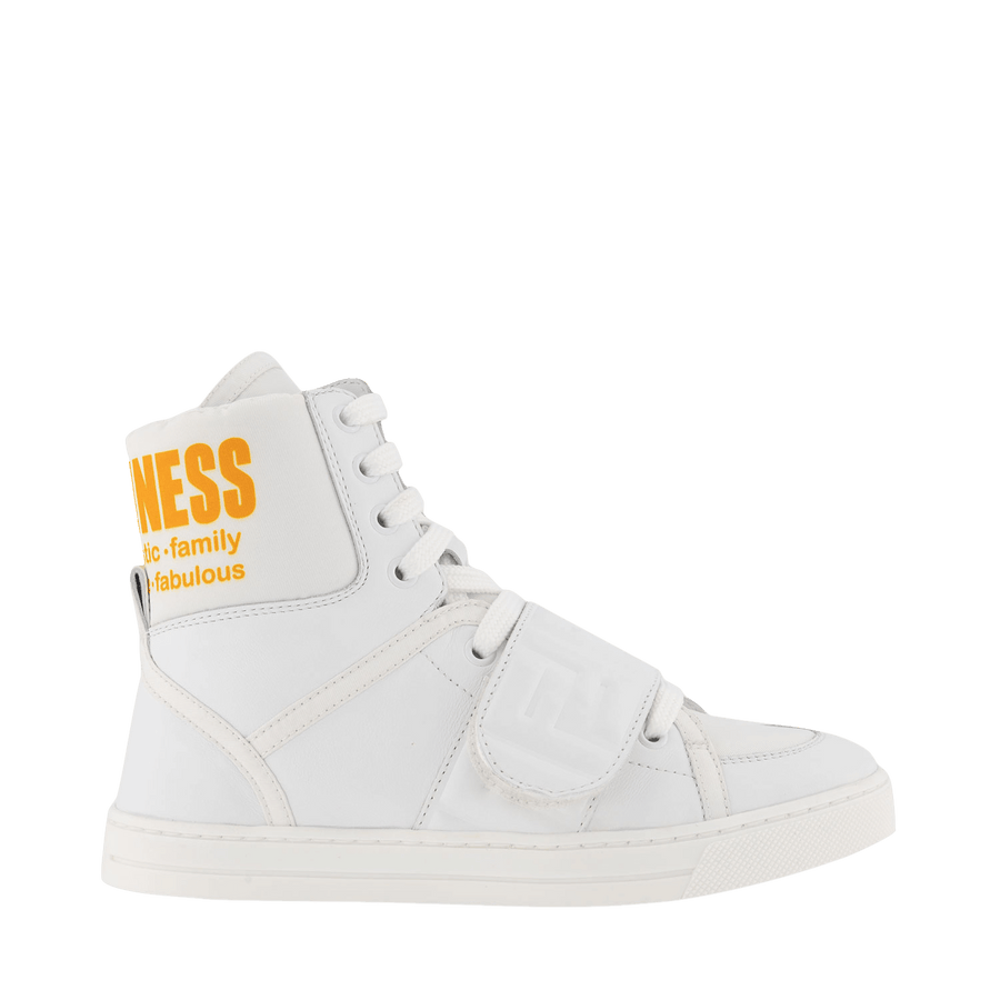 Fendi Unisex Kids Sneakers White