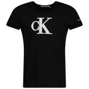 Calvin Klein Kinder Meisjes T-Shirt Zwart