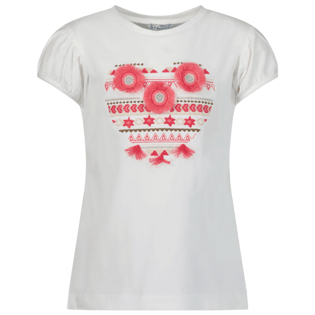 Mayoral Kinder Meisjes T-Shirt Off White 2Y