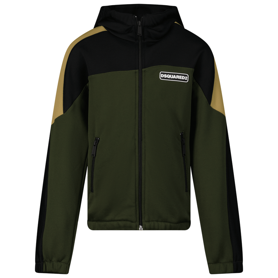 Dsquared2 Unisex Kids Cardigan Army