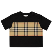 Burberry Baby Unisex T-Shirt Black