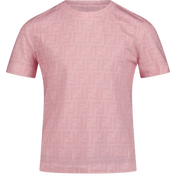 Fendi Children's girls t-shirt Light Pink