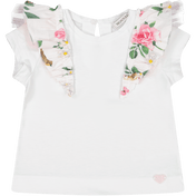 MonnaLisa Baby Meisjes T-Shirt Wit