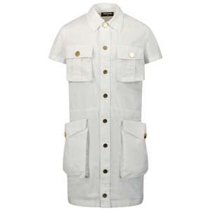 Dsquared2 Kinder Meisjes Jurk Wit 4Y