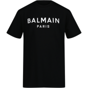 Balmain Kids Unisex T-Shirt Black