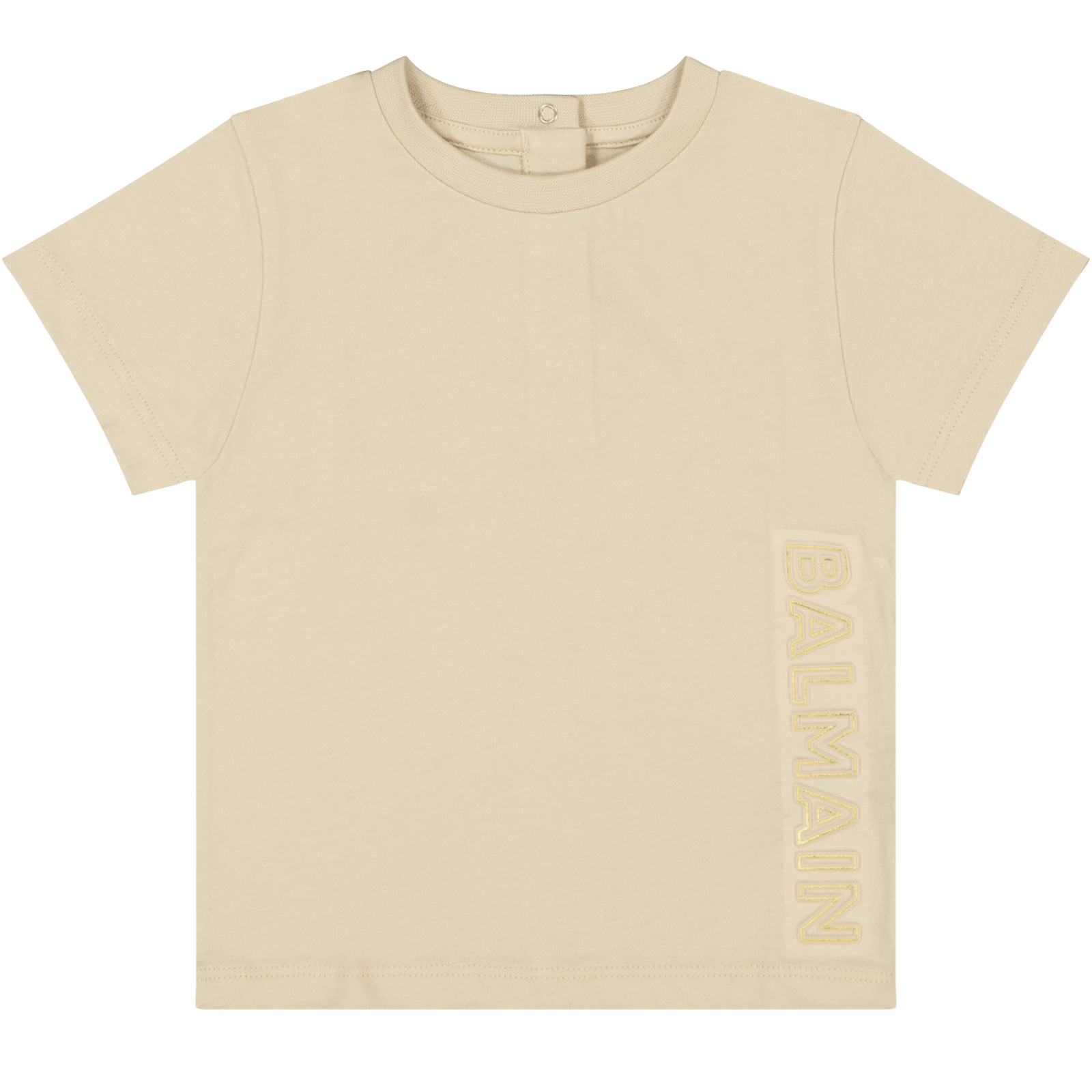 Balmain Baby Unisex T-Shirt Beige 6 mnd