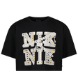 NIK&NIK Kinder Meisjes T-Shirt Zwart 4Y