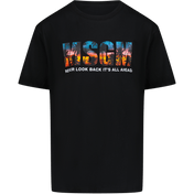 MSGM Kinder T-Shirt Zwart