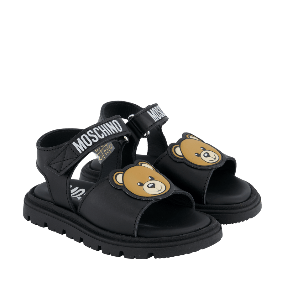 Moschino Kinder Jongens Sandalen Zwart