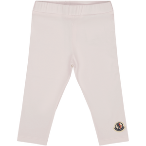 Moncler Baby Meisjes Leggings Licht Roze 3/6