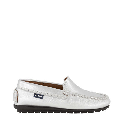 Atlanta Mocassin Kinder Meisjes Schoenen Zilver