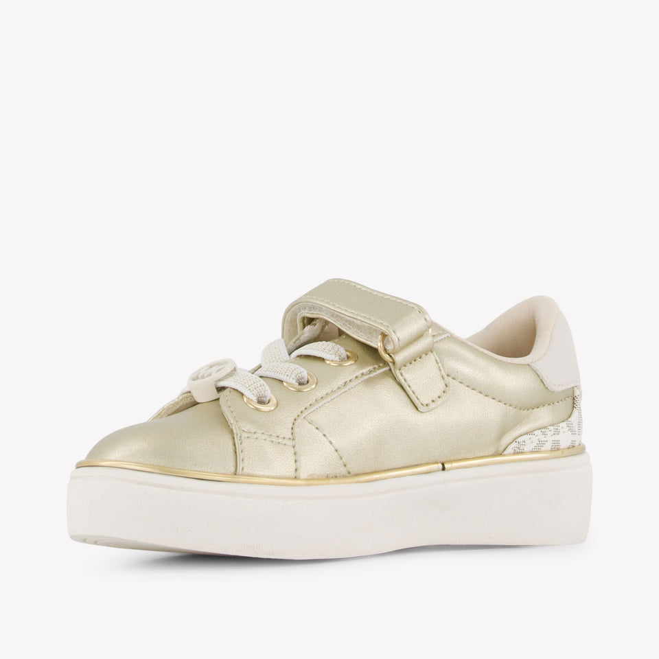 Michael Kors Jem Finn Girls Sneakers In Gold