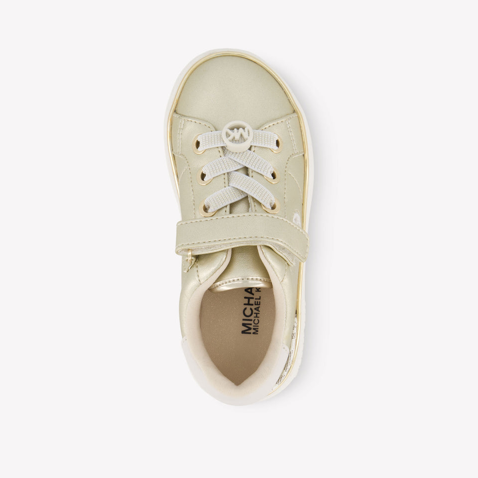 Michael Kors Jem Finn Girls Sneakers In Gold