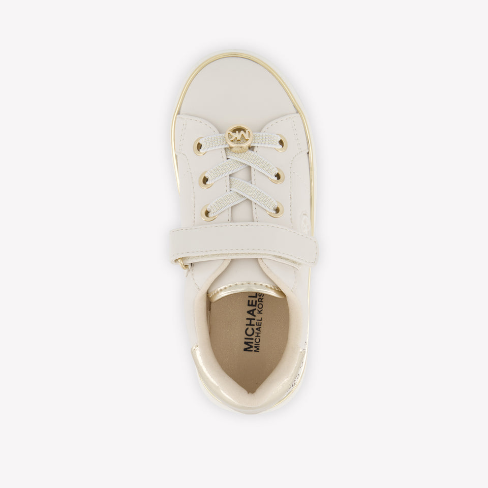 Michael Kors Jem Finn Meisjes Sneakers In Off White