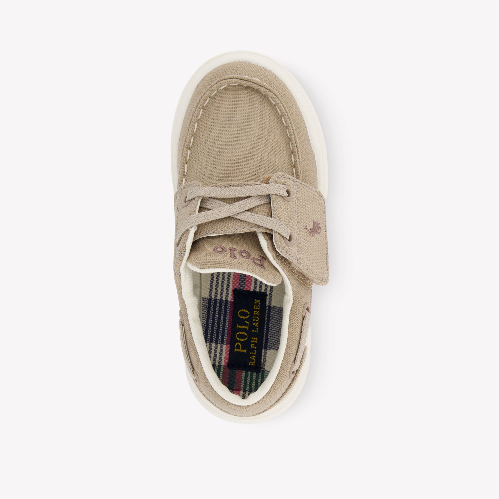 Ralph Lauren FRAZIER BOAT EZ Boys Sneakers In Beige