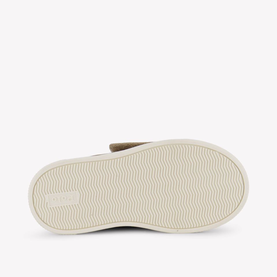 Ralph Lauren FRAZIER BOAT EZ Jongens Sneakers In Beige