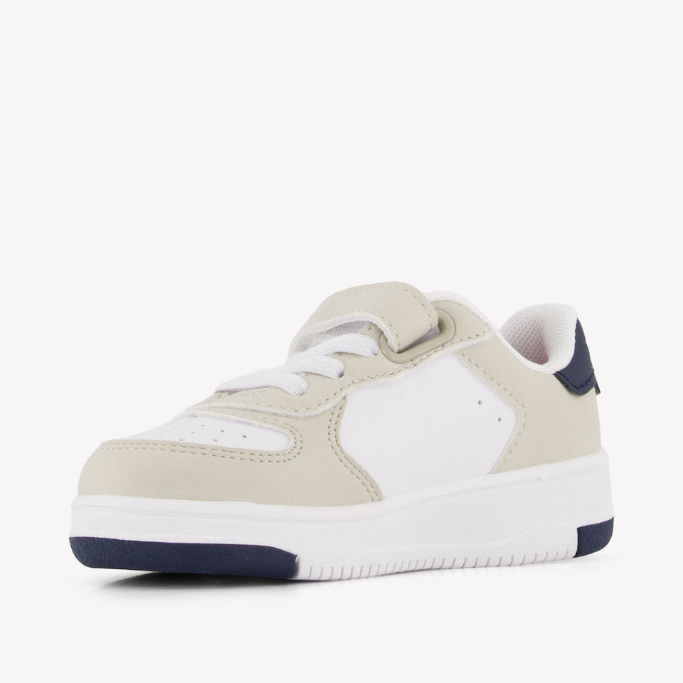 Ralph Lauren MASTERS COURT Jongens Sneakers In Licht Beige