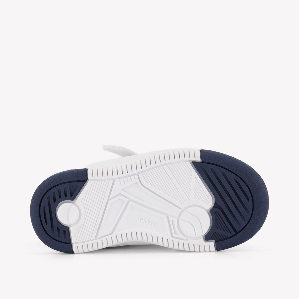 Ralph Lauren MASTERS COURT Jongens Sneakers In Licht Beige