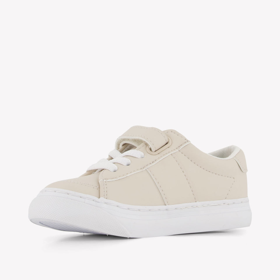 Ralph Lauren RYLEY PS Jongens Sneakers In Licht Beige