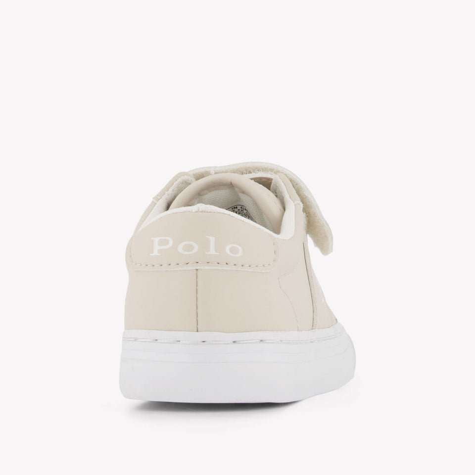 Ralph Lauren RYLEY PS Jongens Sneakers In Licht Beige